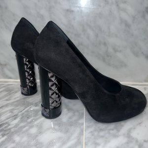 Chanel Suede Calfskin Pumps
